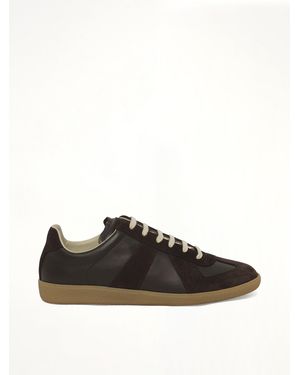 Maison Margiela Replica Leather Trainer - Black