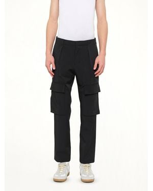 WOOYOUNGMI Casual Cargo Trousers - Black