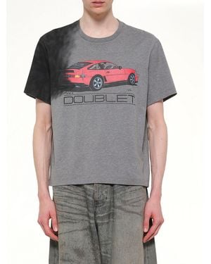Doublet Exhaust Stained T-Shirt - Gray