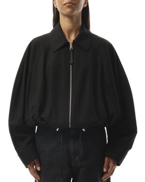 Loewe Relaxed Fit Balloon Jacket, 100% Cotton - Black
