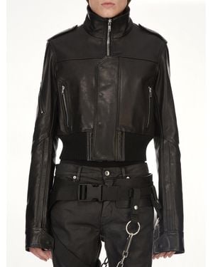 Rick Owens Rev Leather Jacket - Black