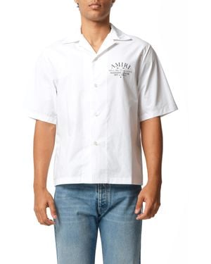 Amiri Arts District Camp Shirt - White