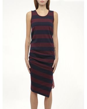 Loewe Stripe Jersey Dress - Blue