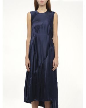 Loewe Sleeveless Satin Dress - Blue