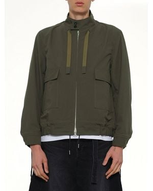 Sacai Weathercloth Blouson - Green