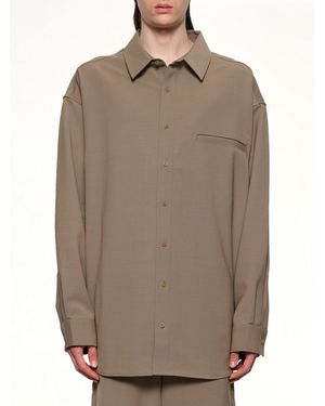 Entire studios Giant Shirt - Brown