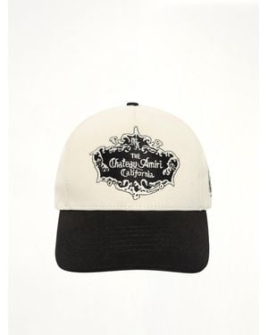 Amiri Chateau Crest Denim Hat - White