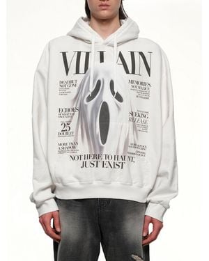 Doublet Villain Cover Print Hoodie - Grey