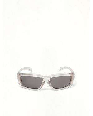 Rick Owens Rick Transparent Sunglasses - White
