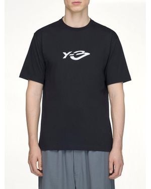 Y-3 Liquid Logo Ls T-Shirt - Black