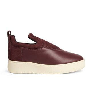 Celine Pull On Patch Trainer - Purple