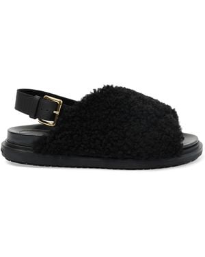 Marni Fussbett Incrocioco Sandals - Black