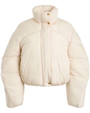Jacquemus La Doudoune Courte Caraco Jacket, Long Sleeves, 100% Polyamide - Natural