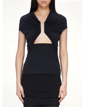 Rick Owens Jersey Ss Prong - Black