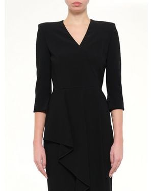 McQueen Crepe Dress - Black
