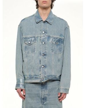 Maison Margiela Tape Denim Jacket - Blue