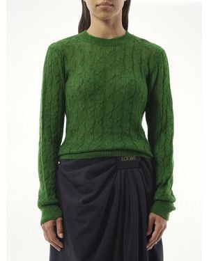 Loewe Knit Jumper - Green