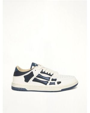 Amiri Denim Skeleton Low Top Trainers - White