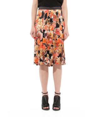 Givenchy Flower Print Skirts - Orange