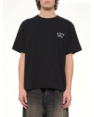 KENZO Gots Boke Heart Oversize T-Shirt - Black