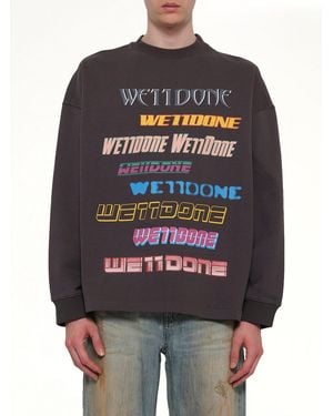 we11done Front Logo Sweatshirt - Grey