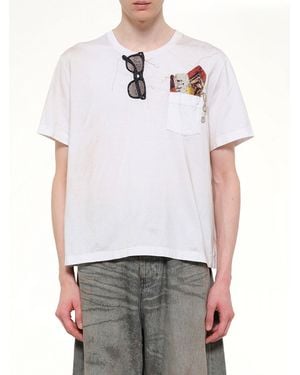 Doublet Trompe L'Oeil Embroidery T-Shirt - White