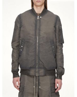 Rick Owens Nylon Classic Flight Jacket - Gray
