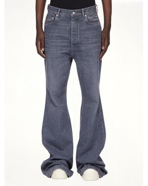 Rick Owens Bolan Bootcut, 100% Cotton - Blue