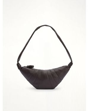 Lemaire Croissant Medium Grained Leather Bag - White