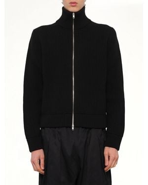 Maison Margiela Drivers Knit Zip Sweater - Black