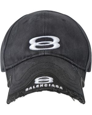 Balenciaga 'Double Unity Cap, 100% Cotton, Size: Small - Grey