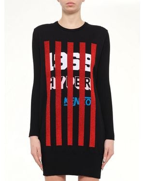 KENZO Hyper Knit Dress - Red