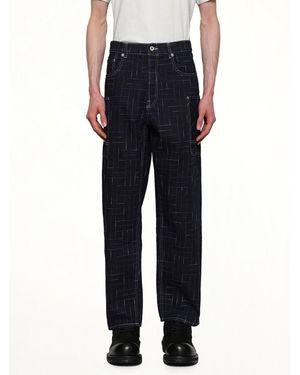 KENZO Off- Paris Cargo Monkey Fit Jeans in Natural for Men | Lyst