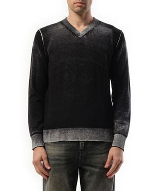 DIESEL K-Veli Jumper, Long Sleeves, 100% Cotton, Size: Medium - Black