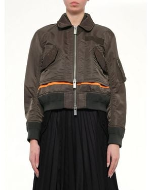 Sacai Nylon Twill Blouson - Black