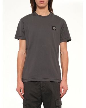 Stone Island 2100027 Cotton Compass T-Shirt - Grey