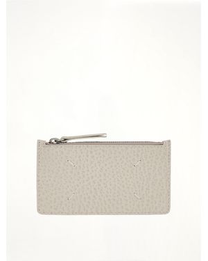 Maison Margiela Zip Credit Card Holder - Grey