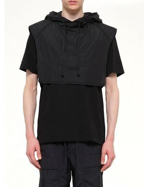 Juun.J Hood Top - Black