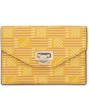 Moreau Flap Wallet With Gusset, 100% Calf Leather - Metallic