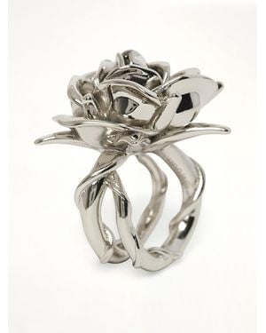 we11done Spiky Rose Ring - Metallic