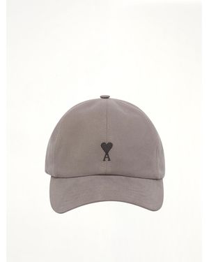 Ami Paris Ami De Coeur Embroidery Cap - Grey