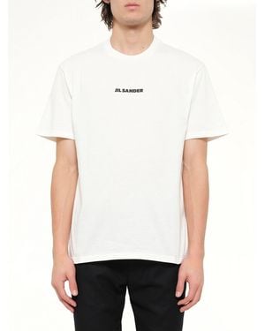 Jil Sander Crewneck Small Logo T-Shirt - White