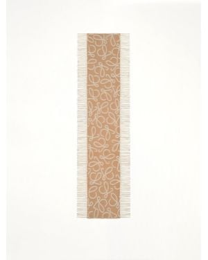 Loewe 27X158 Anagram Alpaca Blend Scarf - White
