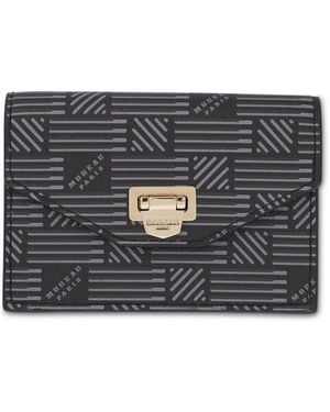 Moreau Flap Wallet With Gusset - Black