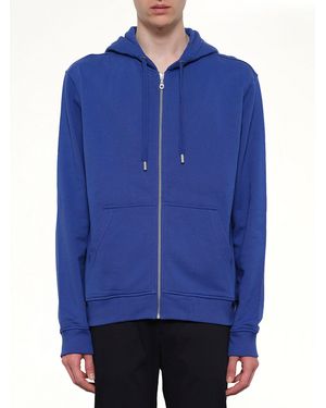 KENZO Logo Zip Hoodie - Blue