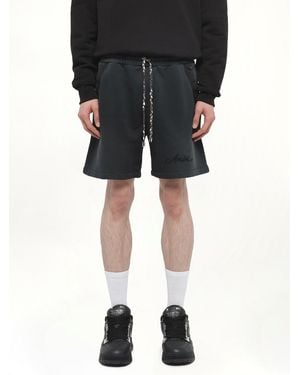 Amiri Bleach Bandana Shorts - Black