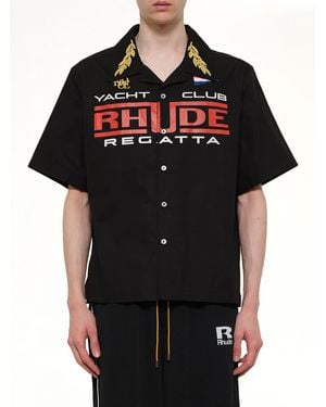 Rhude Regatta Club Shirt - Black