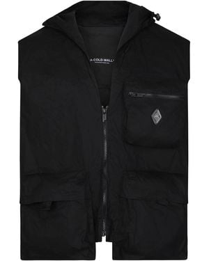 A_COLD_WALL* Modular Gilet, 100% Cotton, Size: Large - Black
