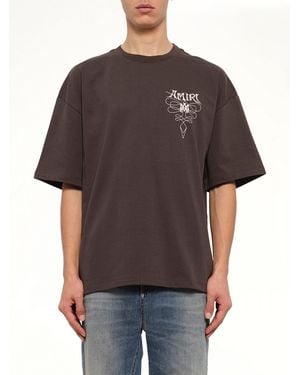 Amiri Lasso Oversized T-Shirt - Brown