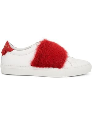 Givenchy Urban Knot Elastic Trainers, Wht/, 100% Leather - Red